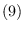$(9)$