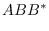 $\displaystyle ABB^*$