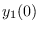 $\displaystyle y_1(0)$