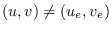 $\left( u,v\right) \neq \left(
u_{e},v_{e}\right) $